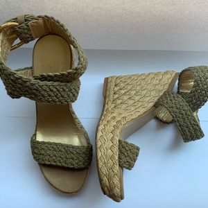Stuart Weitzman Alex Espadrille Wedge Sandal Sz 6
